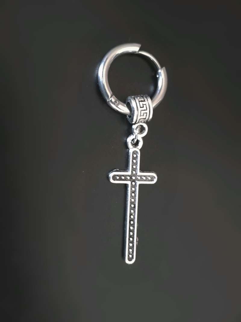 Jual Robagin Salib Panjang Stainless Anti Karat Anting Pria Wanita Korea Keren Ant196 Online Oktober 2020 Blibli Com