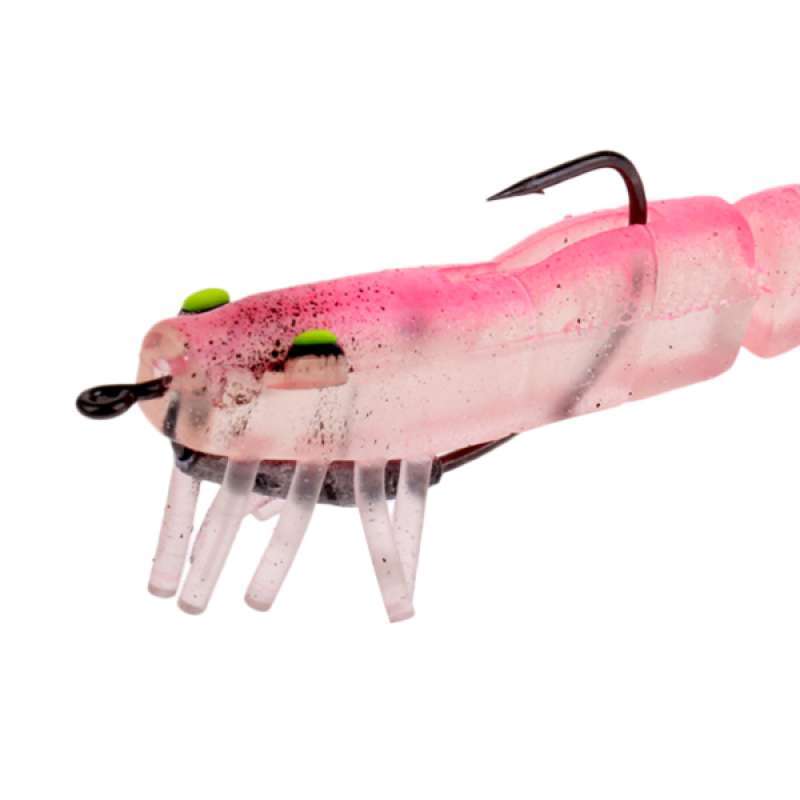 Silicone Shrimp Sinking Fishing Lure Simulation Lobster Lead Lures Hook Bait 