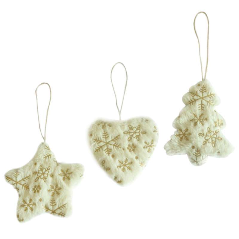 Jual 3 Set Christmas Tree Hanging Decorations Holiday Party Decor Heart Tree Star Online November 2020 Blibli Com
