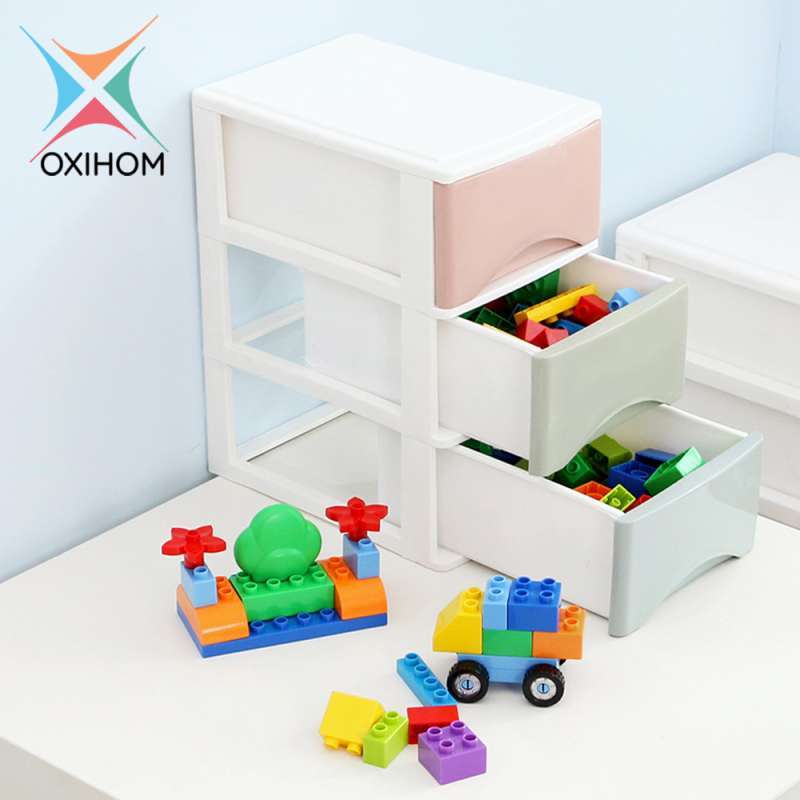 Jual Oxihom S1633 Small 3 Laci Plastik Susun Drawer Storage Cabinet Terbaru Juni 2021 Blibli