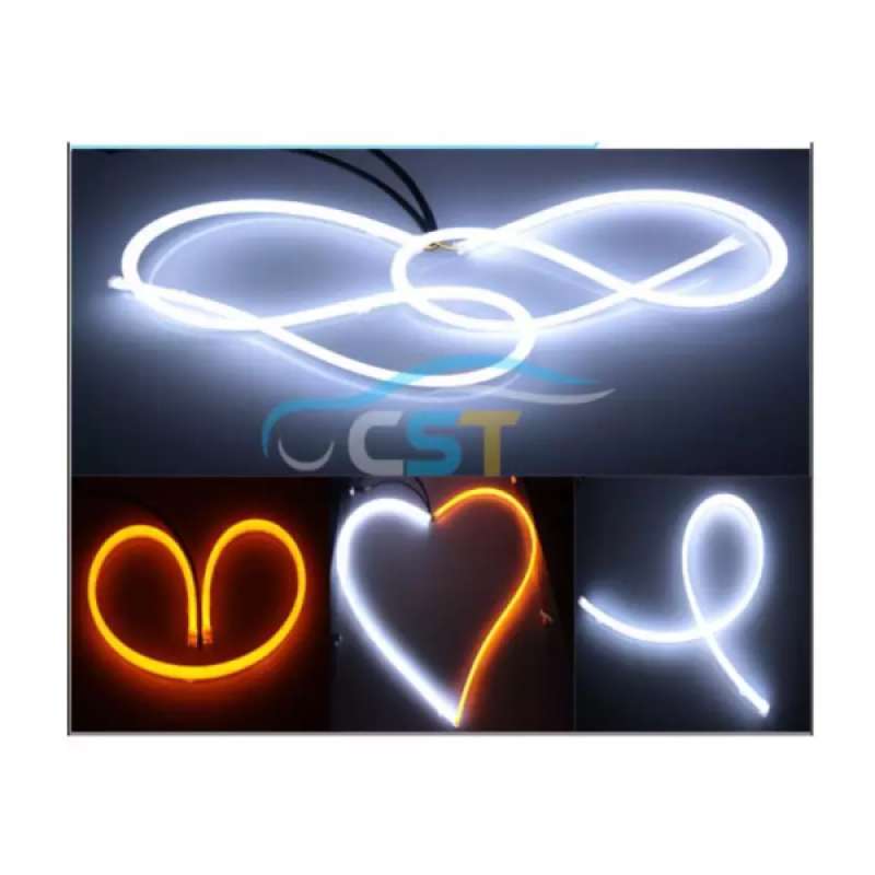 led drl panjang 30cm led alis mobil dan motor lentur dan flexible mudah di bentuk