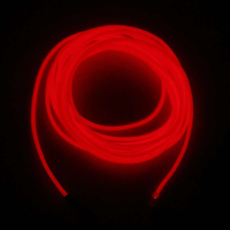 Jual 2x 3m Neon Glow Led Light Flexible El Wire Dance Car Party Decor Red Green Online Desember 2020 Blibli