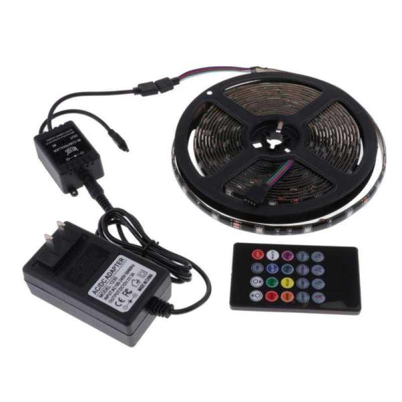 rgb led strip lights with 20 key remote controller for home outdoor decor