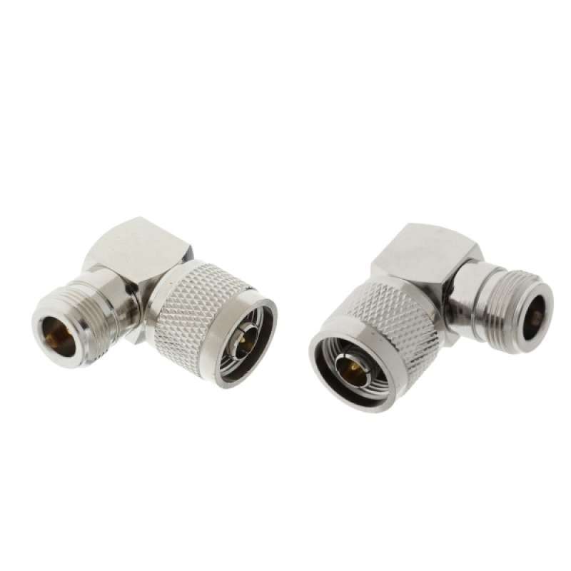 Jual 2x N Type Male Plug To Female Jack Right Angle 90 Rf Coax Adapter Connector Online Oktober 2020 Blibli Com