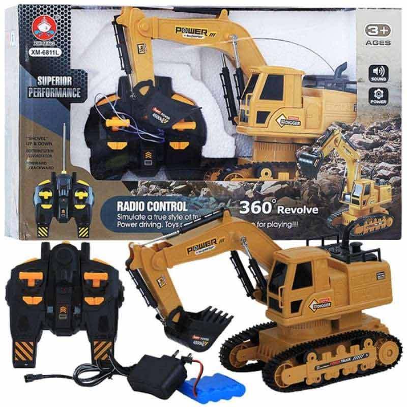 harga promo mainan remote control rc excavator heavy machine digger