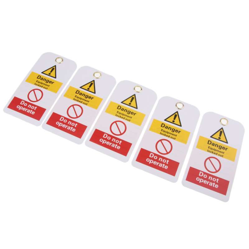 Promo 5PCS Security Lockout Tagout Tag Safety Name Remark ...