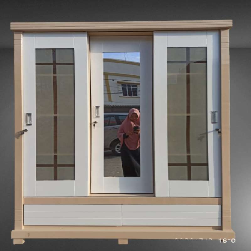 Jual Lemari Pakaian 3 Pintu Sliding Online April 2021 Blibli