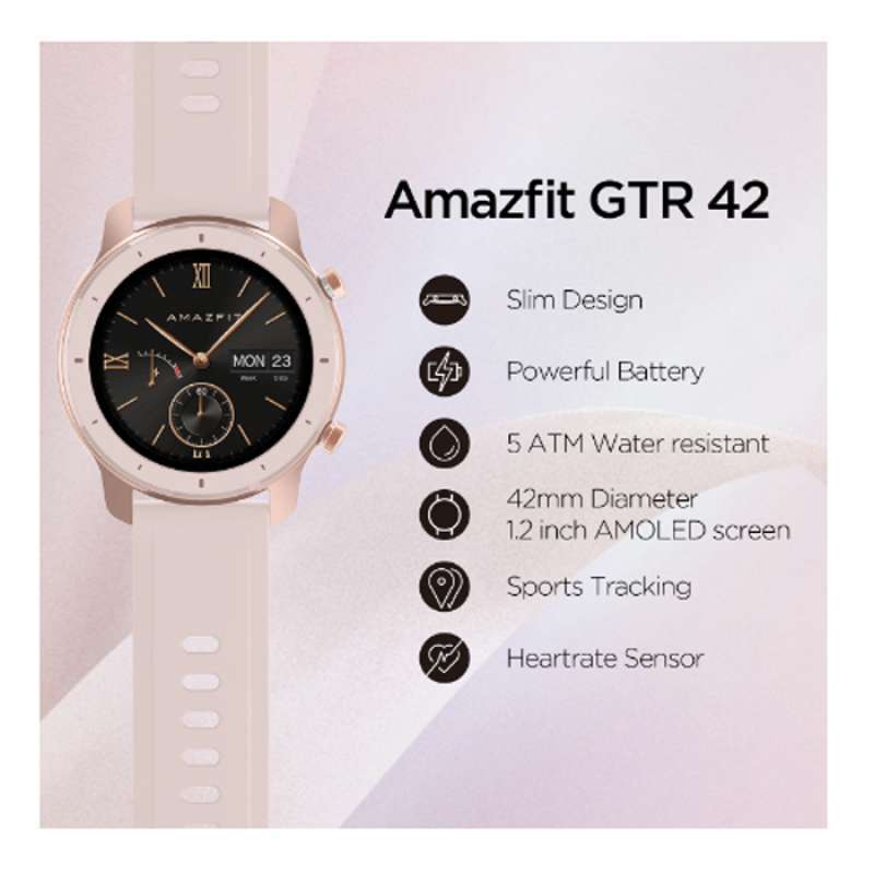 Jual Xiaomi Amazfit Gtr 42mm Smartwatch Garansi Resmi 1 Tahun Online November 2020 Blibli