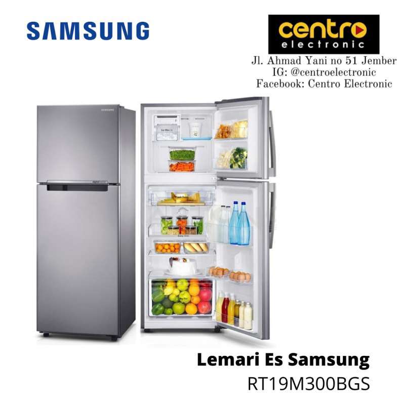 lemari es samsung 2 pintu rt19m300bgs