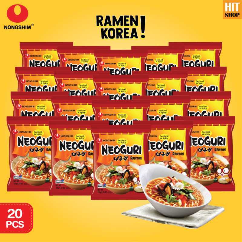 Jual Nongshim Neoguri Ramyun Mie Seafood Kuah Pedas Korea Isi 20 Pcs Halal Terbaru Juli 2021 Blibli