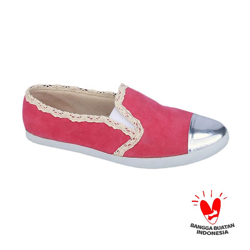 Raindoz Slip On Acacia RFA 003 Sepatu Wanita - Red Silver