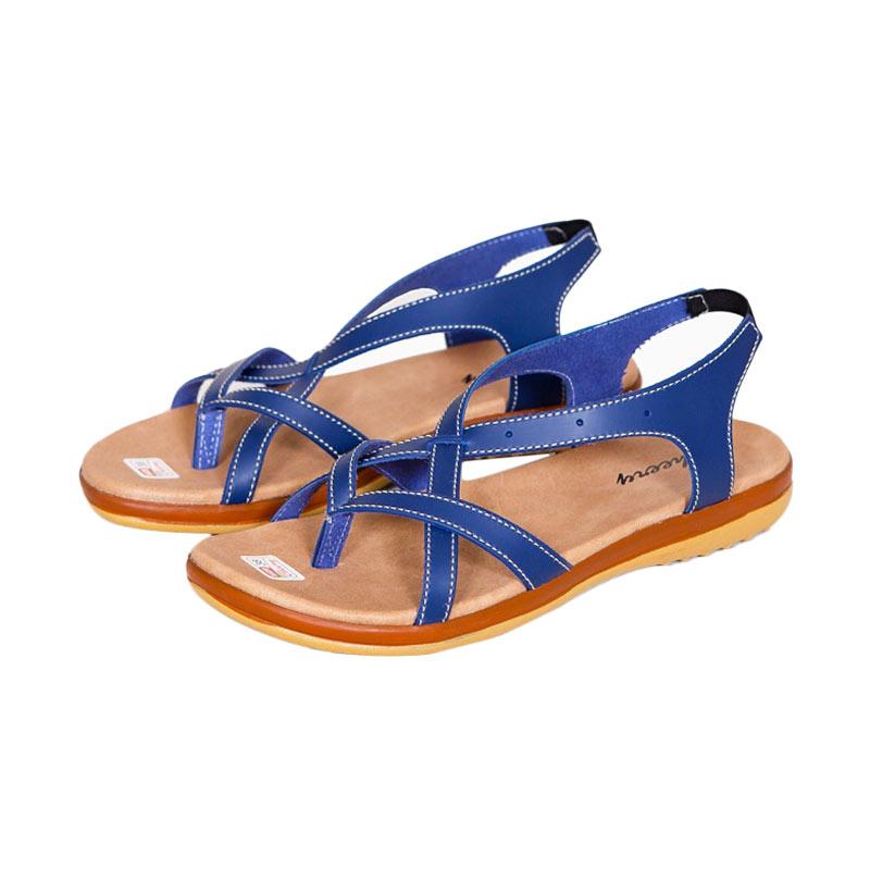 Giov Flat Sepatu Sandal Wanita - Blue