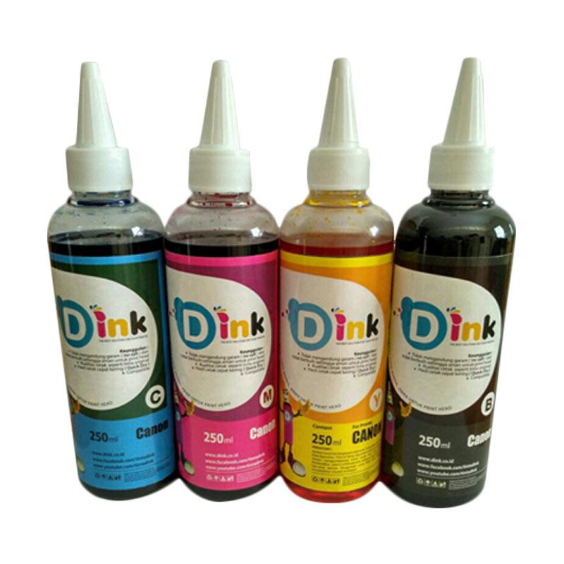 d ink tinta refill for canon 4 warna 250 ml