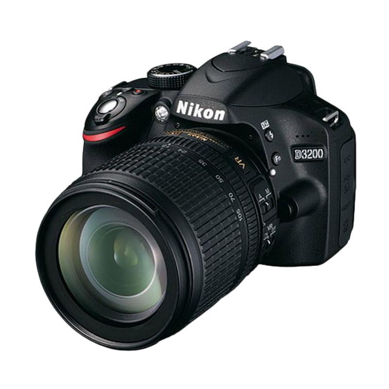 Nikon D3200 Kit 18-105mm VR Kamera DSLR - Black