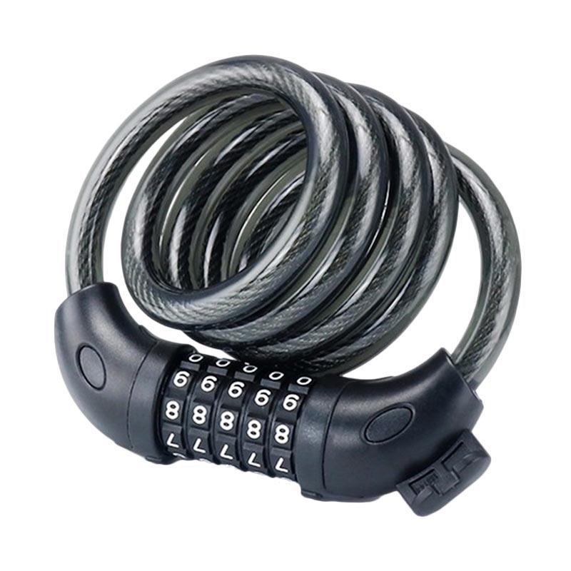 Jual Mine Kode Angka 5 Digit Gembok Sepeda - Black Online - Harga & Kualitas Terjamin | Blibli.com