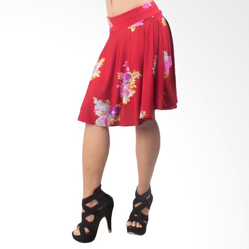 Yovis Umbrella Skirt - Red Rose