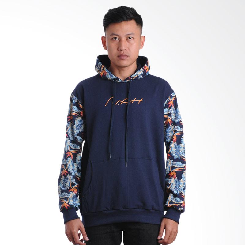 Nah Indonesia Tropical Leaf Sweater - Navy