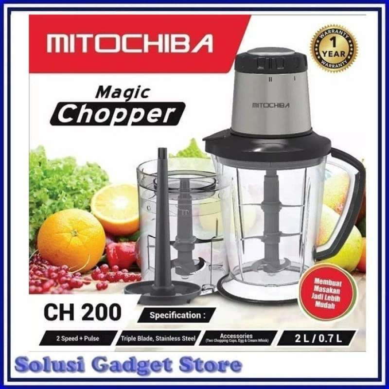 Jual Mitochiba Ch 200 Food Chopper Blender 3 Pisau Terbaru Juni 2021 Blibli