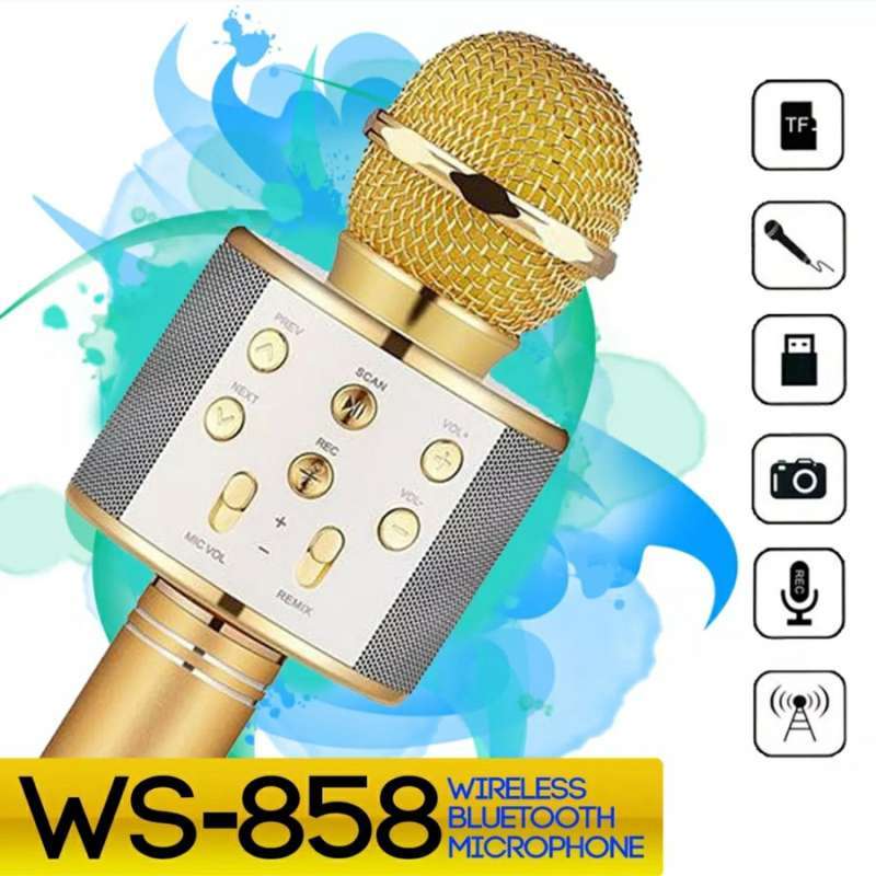 Jual Oem Ws 858 Smule Mic Karaoke Wireless Terbaru Juli 2021 Blibli