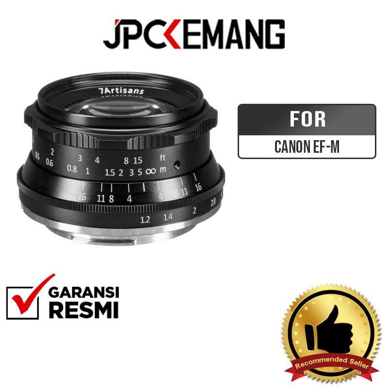 jpc kemang 7artisans 35mm f1 2 35mm f 1 2 for canon ef m 7artisans for canon ef m 35mm f1 2 garansi resmi