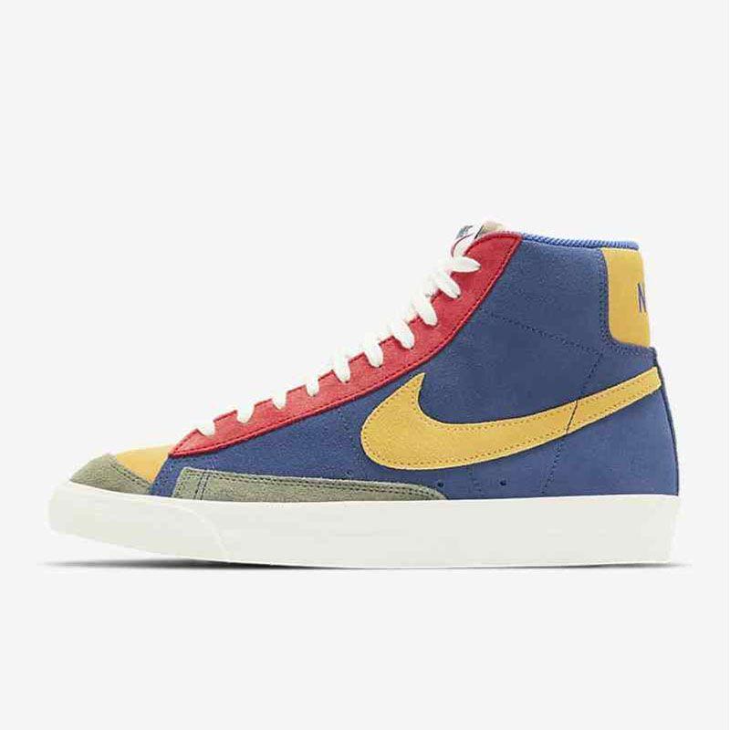 Jual 100% Original Nike Men Blazer Mid '77 VNTG WE Suede Shoe Blue Red  Yellow Olive DC9179-476 US7.5-10.5 2012 di Seller Sport_Pro - Hong Kong |  Blibli