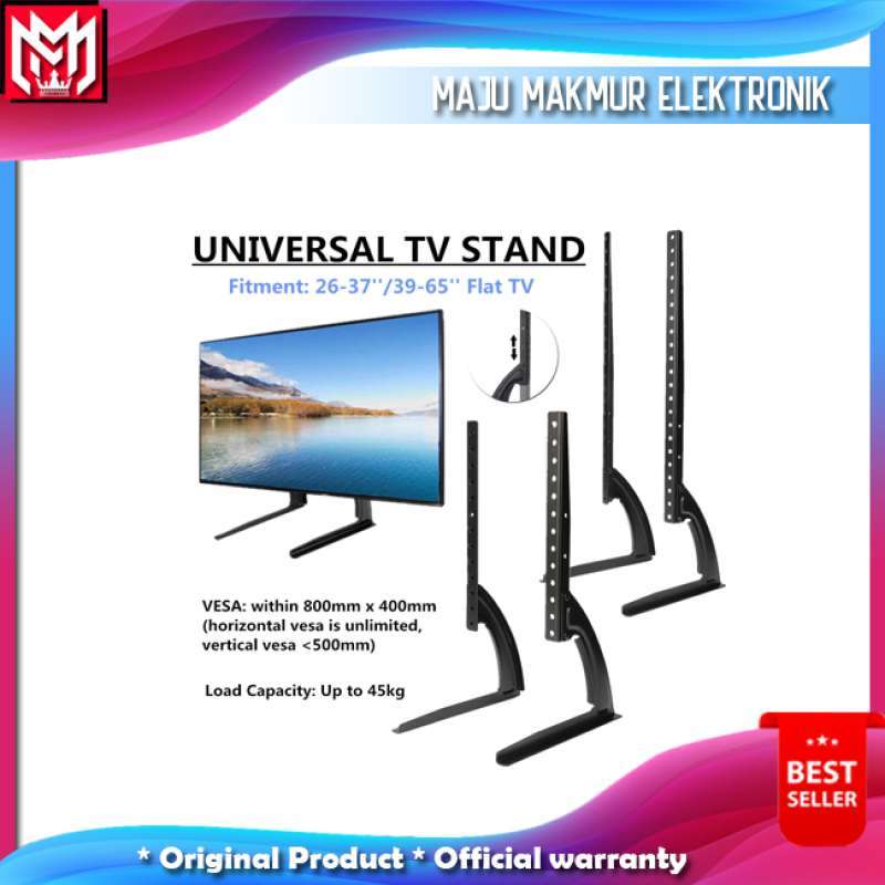 bracket stand kaki tv led qled oled 32 40 43 49 50 55 58 60 65 inch