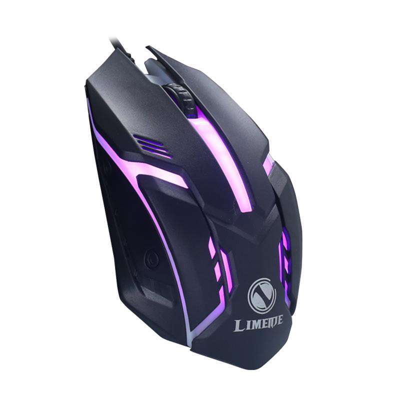 gaming wired 1600 dpi breathing light computer mice gamer desktop laptop pc mouse 3 buttons for windows 7 8 10 xp linux