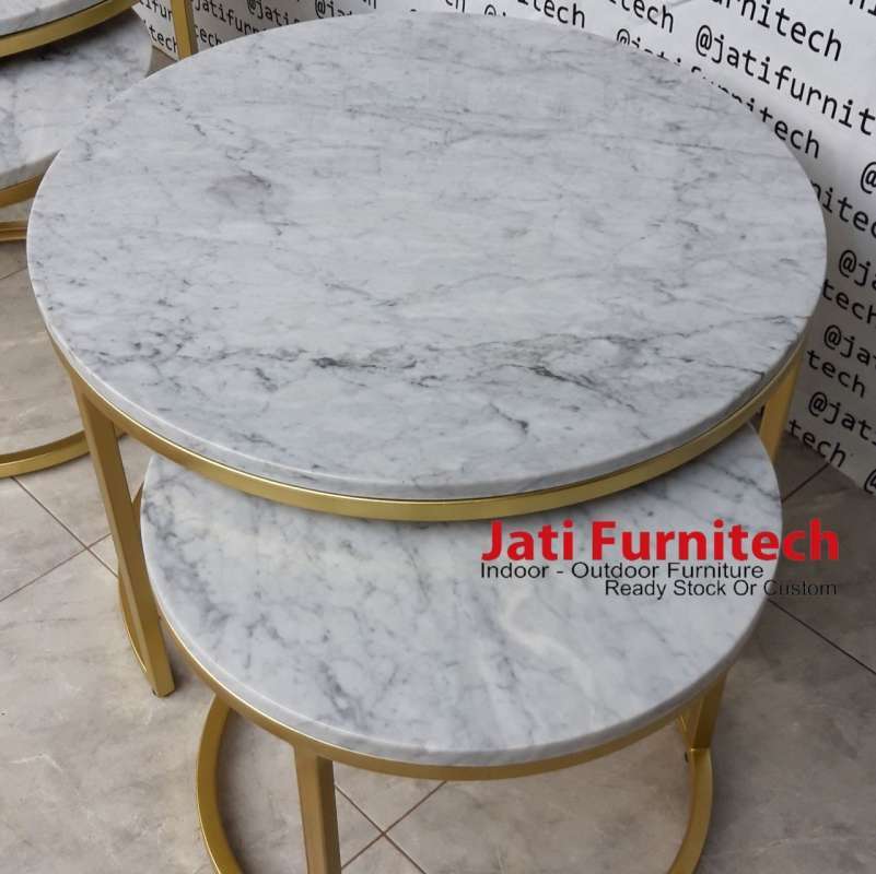 Jual Coffe Table Top Marble Carara, Outdoor Furniture Table Tops