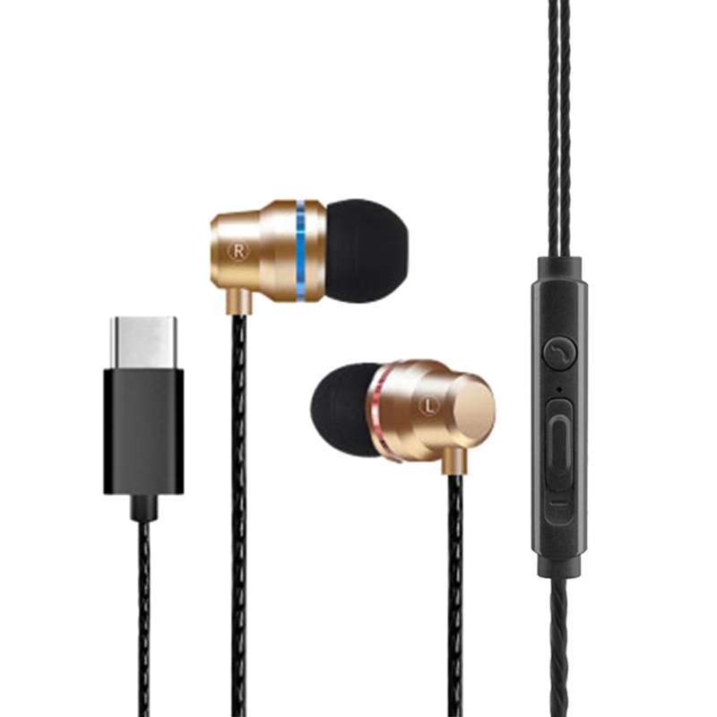 Promo Universal USB C Headphones Wired 