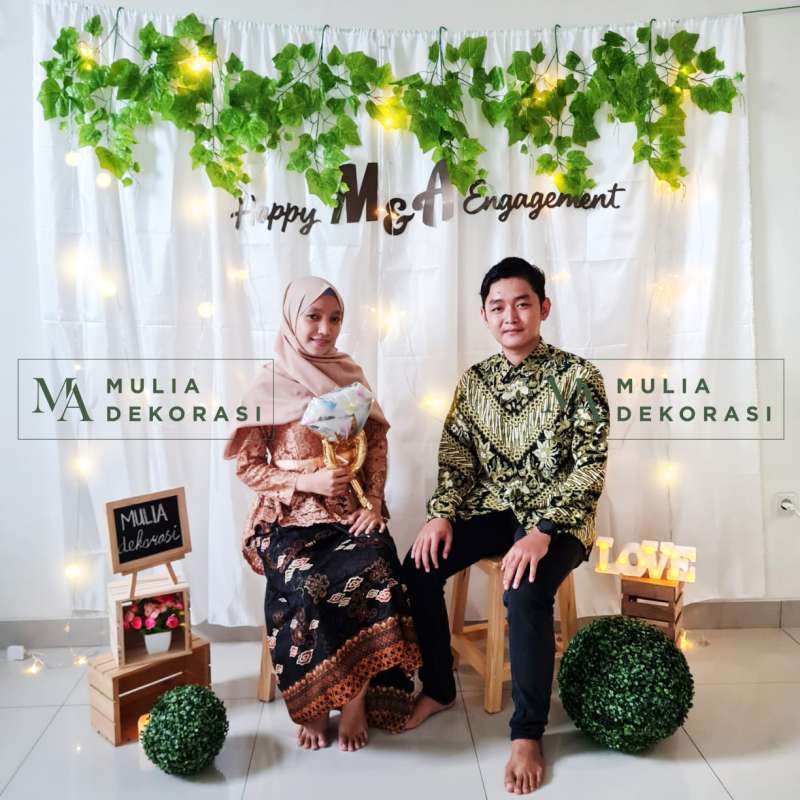 Jual Dekorasi Backdrop Lamaran Nikahan Aqiqah Background Bekdrop Paket Mulia J Terbaru Juni 2021 | Blibli
