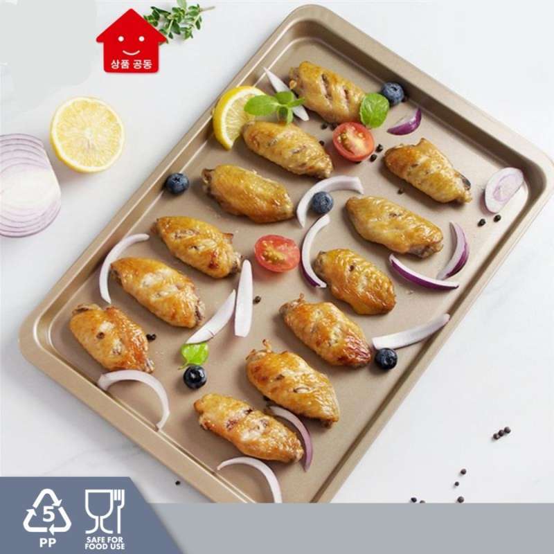 Jual Loyang Cookies 33 X23cm Gold Loyang Roti Baking Pan Anti Lengket Online April 2021 Blibli