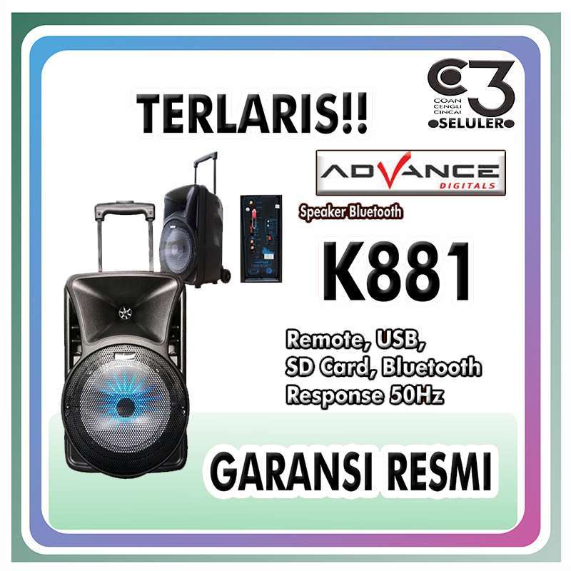 Jual Speaker Aktif Advance K881 Bluetooth Bass Online Februari 2021 Blibli