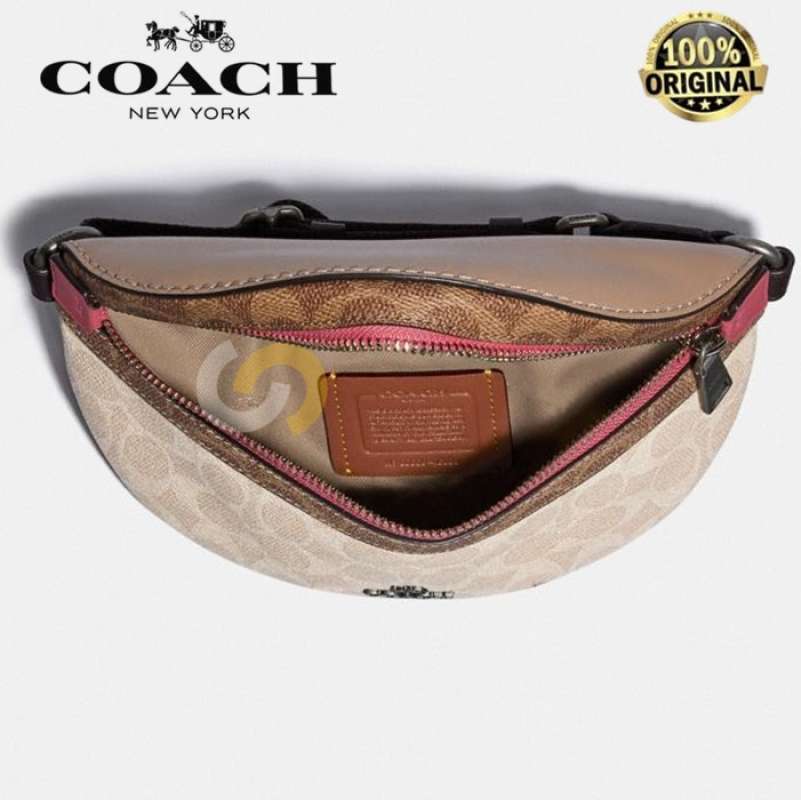 Promo Coach Bethany Belt Bag In Blocked Signature Canvas ...