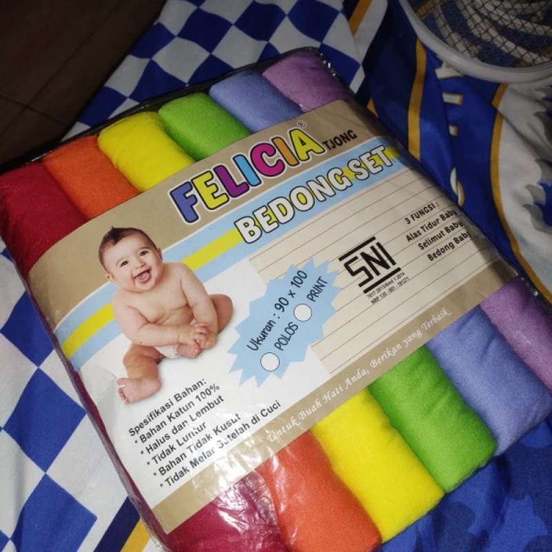 Jual Bedong Bayi Polos Rainbow Feliciatjong Isi 6 Uk 90 X 100 Cm Murah Mei 2021 Blibli