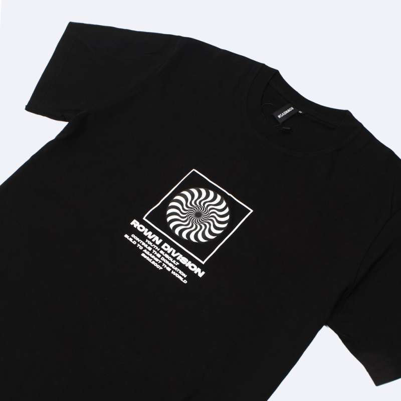 Jual T-Shirt Rown Division Spyrals Black - S HITAM di Seller ...