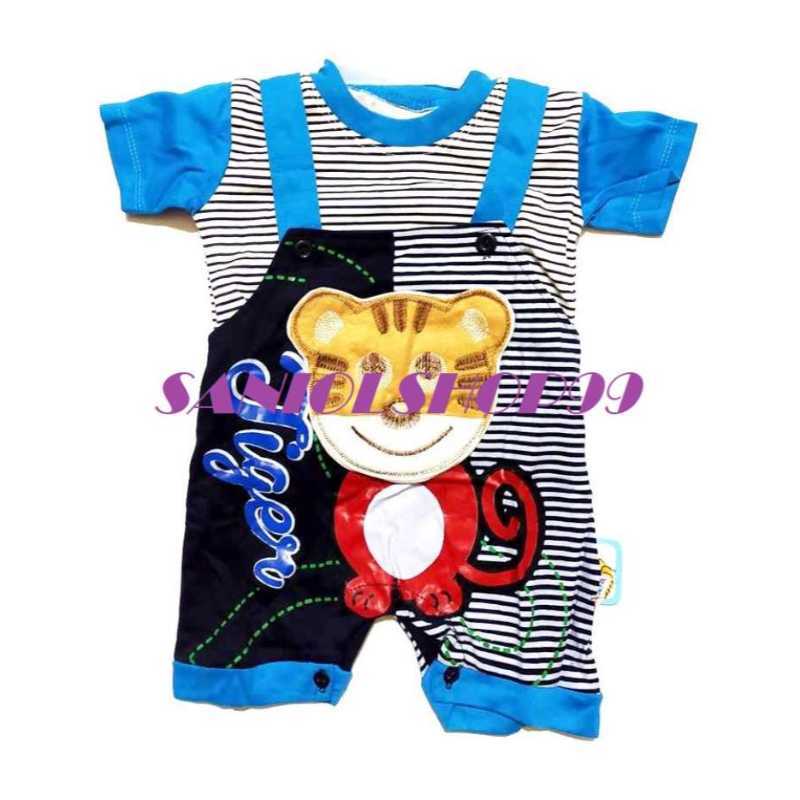 Setelan baju kodok bayi laki laki TIGER model DX540