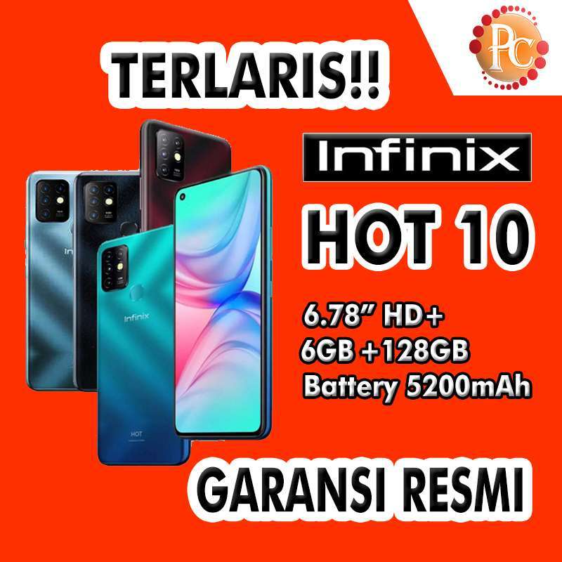 Jual Hp Infinix Hot 10 6 128 Ram 6gb Rom 128gb Garansi Resmi Di Seller Primera Communication Official Store Kota Semarang Jawa Tengah Blibli