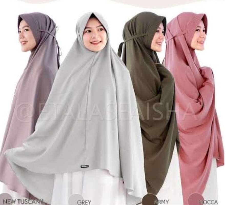 Jual Khimar Hannah Bergo Jumbo Diamond Italiano Pakai Pet Maryam Tali Pakai Pet Murah Mei 2021 Blibli