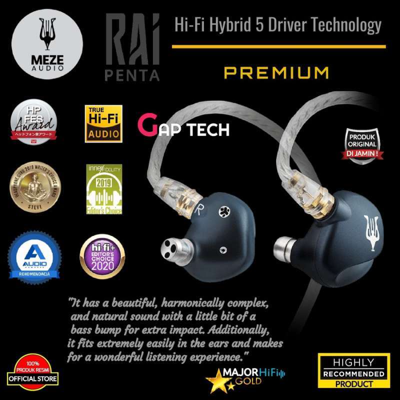KOTA　Meze raipenta Jual Meze Rai Penta Premium Hi-fi Hybrid 5 Driver Technology
