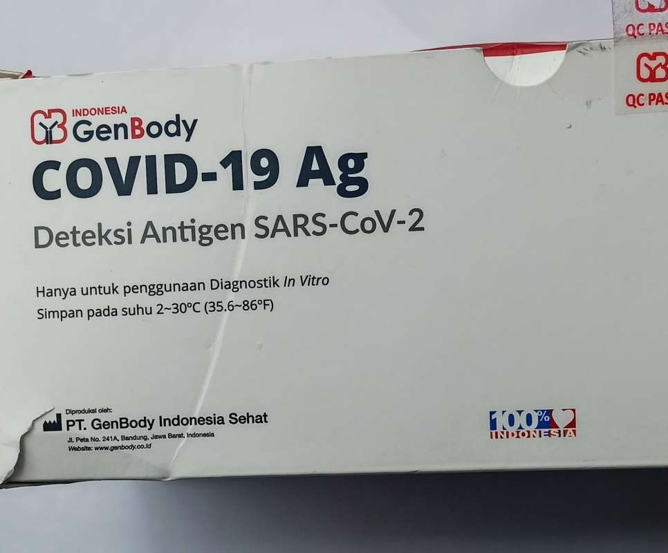 Jual Swab Antigen Genbody Indonesia Ijin Kemenkes Rapid 1 Box Murah Mei 2021 Blibli
