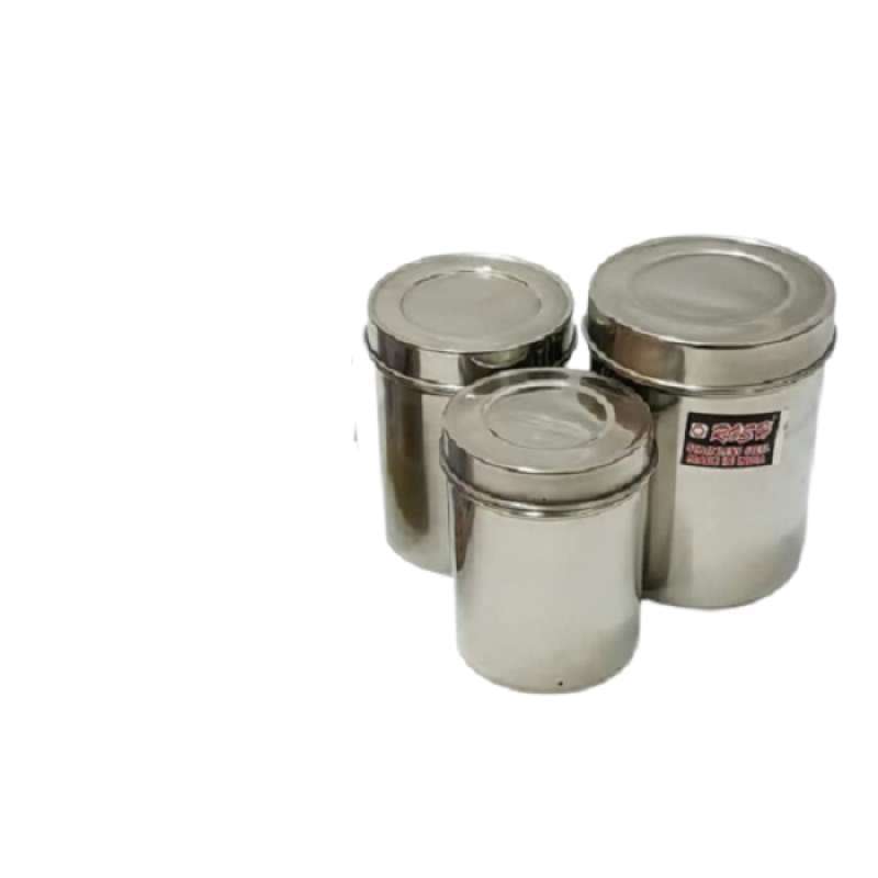 Promo tempat penyimpan gula kopi teh/canister set 3 pcs ...