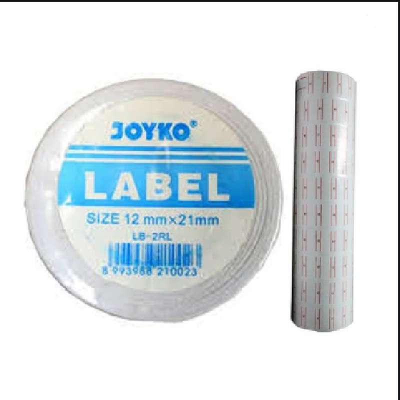 Kertas Label Harga Joyko 1 Baris LB-2RL / Labeller Price 1 Baris / Label  Size 21mm x 21mm / Joyko