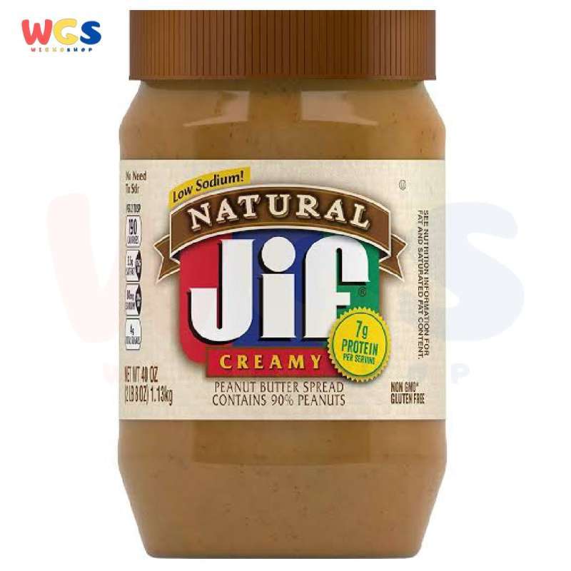 Jual Selai Jif USA Natural Creamy Peanut Butter Spread 90 ...