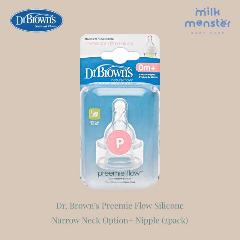 DR BROWN'S NARROW NECK SILICONE NIPPLE DOT BOTOL SUSU DR BROWN
