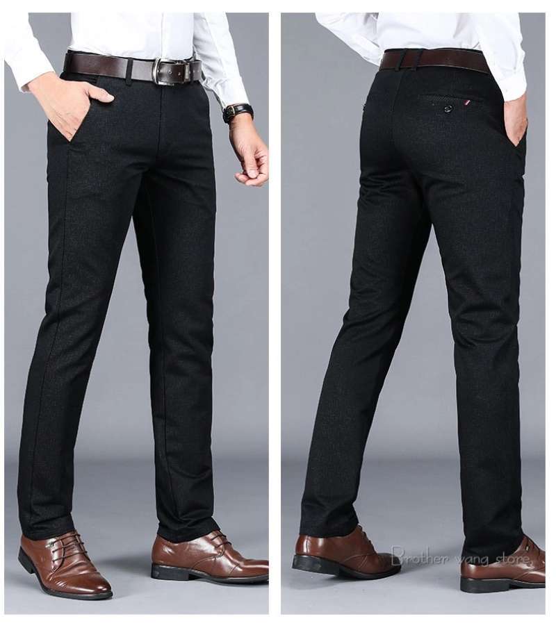 PRIA REGULAR SLIM FIT PANTS BLACK 