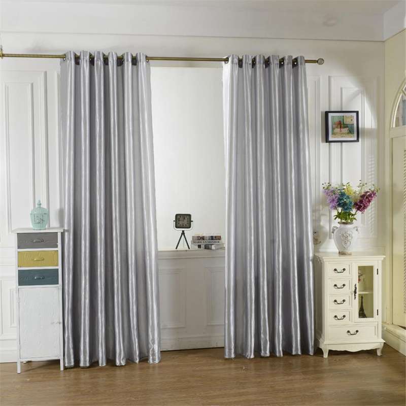 curtains in grey