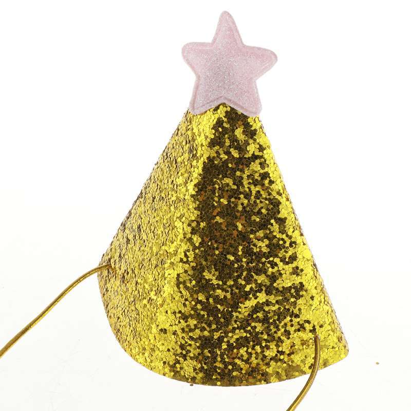 Promo 6pcs Mini Glitter Birthday Cone 