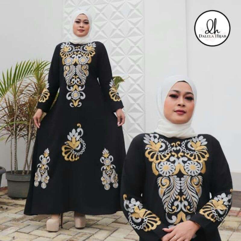 Jual Baju Abaya Gamis Arab Hitam Turkey Bahan Saudi Jet Black Terbaru Murah Mei 2021 Blibli