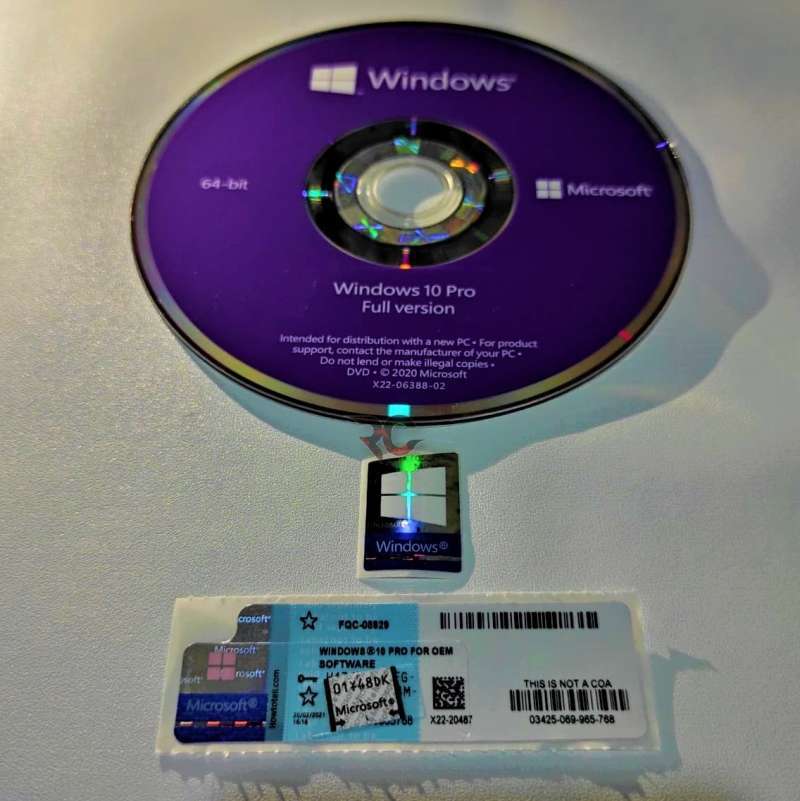 Jual Paket Windows 10 Professional with Label COA + DVD + ...