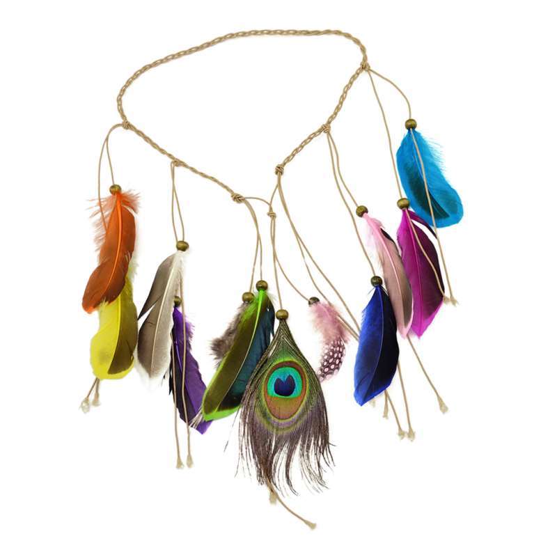 Promo Peacock Feather Boho Tassel 